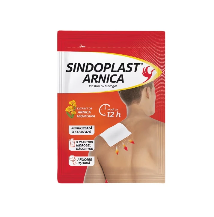 Plasturi Dureri Hidrogel 3 Buc Arnica Sindoplast